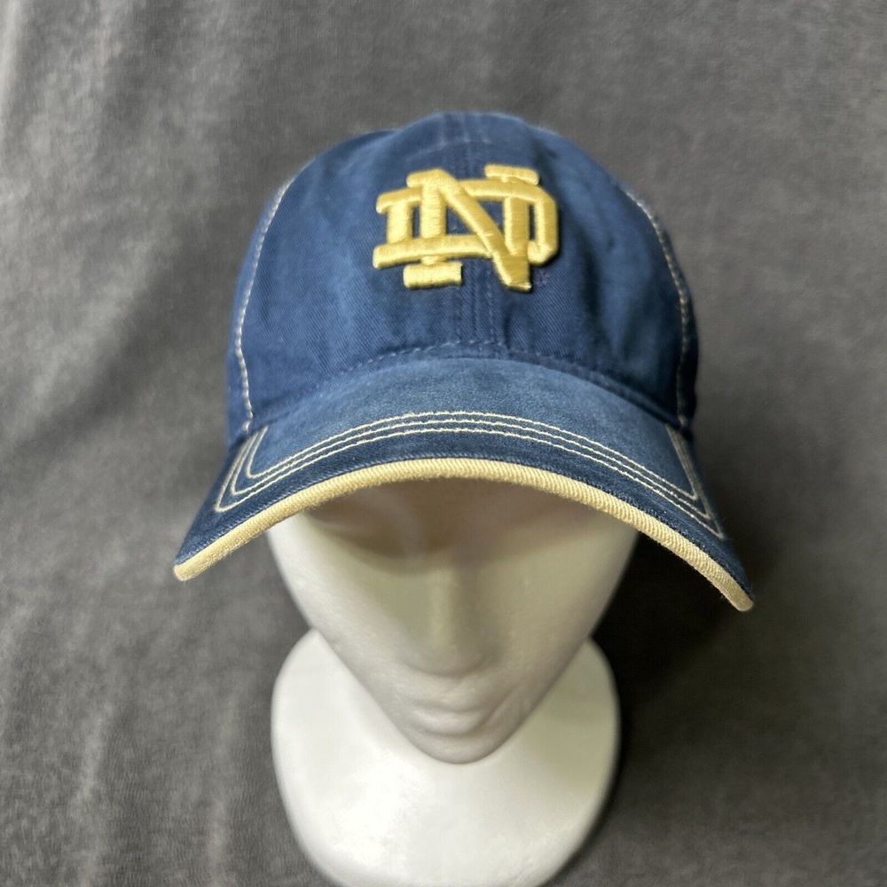 Notre Dame Adidas Navy and Gold Logo Hat